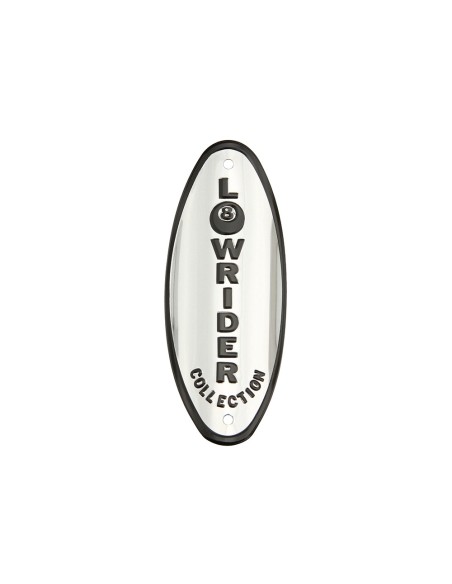 Lowrider Collection Name Plate Chrome/Black.
